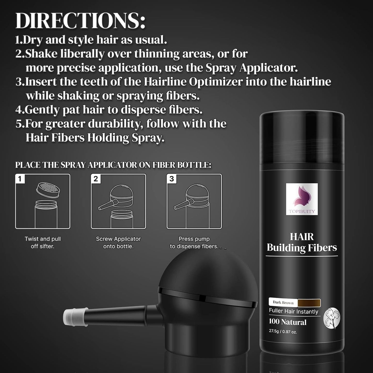 ThickMist™ - Hair Fibers for Thinning Hair
