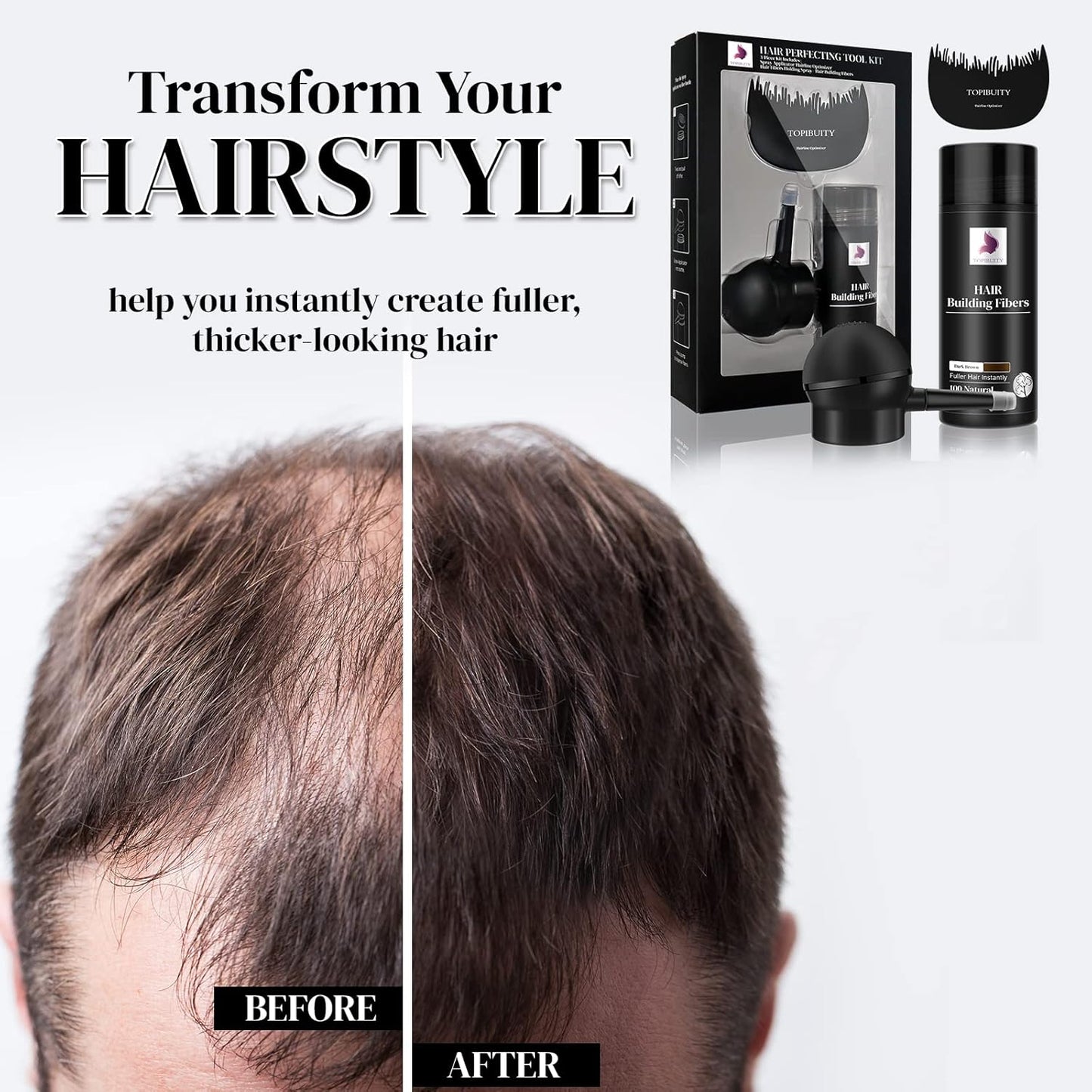 ThickMist™ - Hair Fibers for Thinning Hair