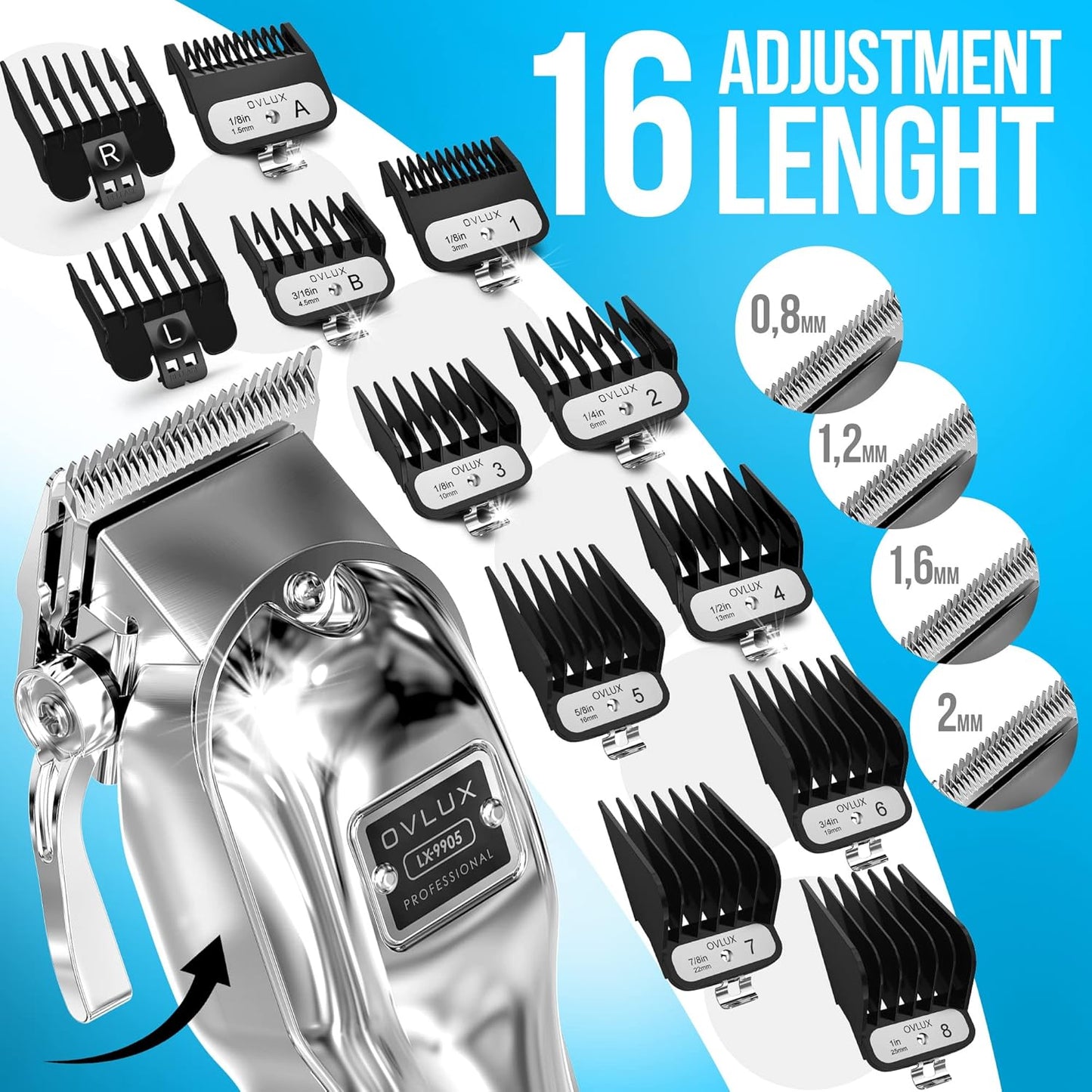 EdgeLux™ - Professional Cordless Hair Clippers