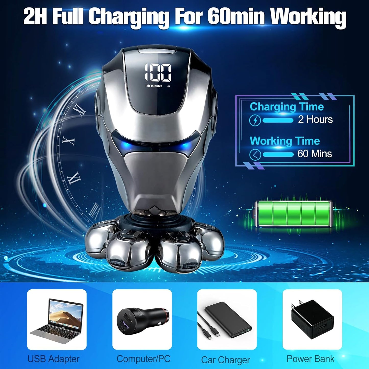 BeardNova™ -  5-in-1 Electric Razor and Beard Trimmer