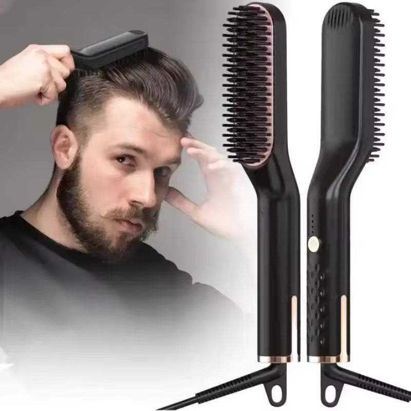 StyleTrio™ - 3 In 1 Multifunctional Hair Comb Brush Beard Straightener