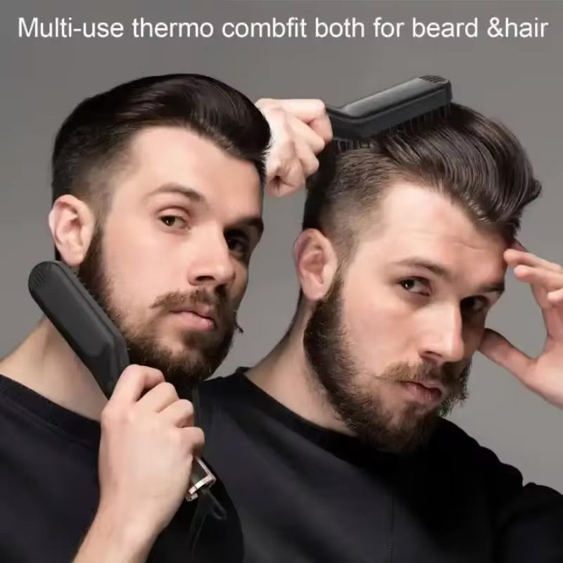 StyleTrio™ - 3 In 1 Multifunctional Hair Comb Brush Beard Straightener
